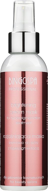 Aufhellende Gesichtscreme-Maske mit Kojisäure und Vitamin E und A - BingoSpa Artline Brightening Cream Mask Hyperpigmentation Skin — Bild N1