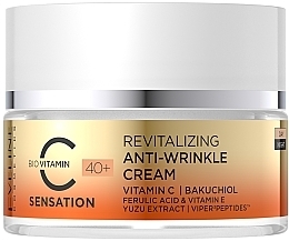 Regenerierende Anti-Falten Gesichtscreme mit Vitamin C und Bakuchiol 40+ - Eveline Cosmetics C Sensation Revitalizing Anti-Wrinkle Cream 40+ — Bild N2