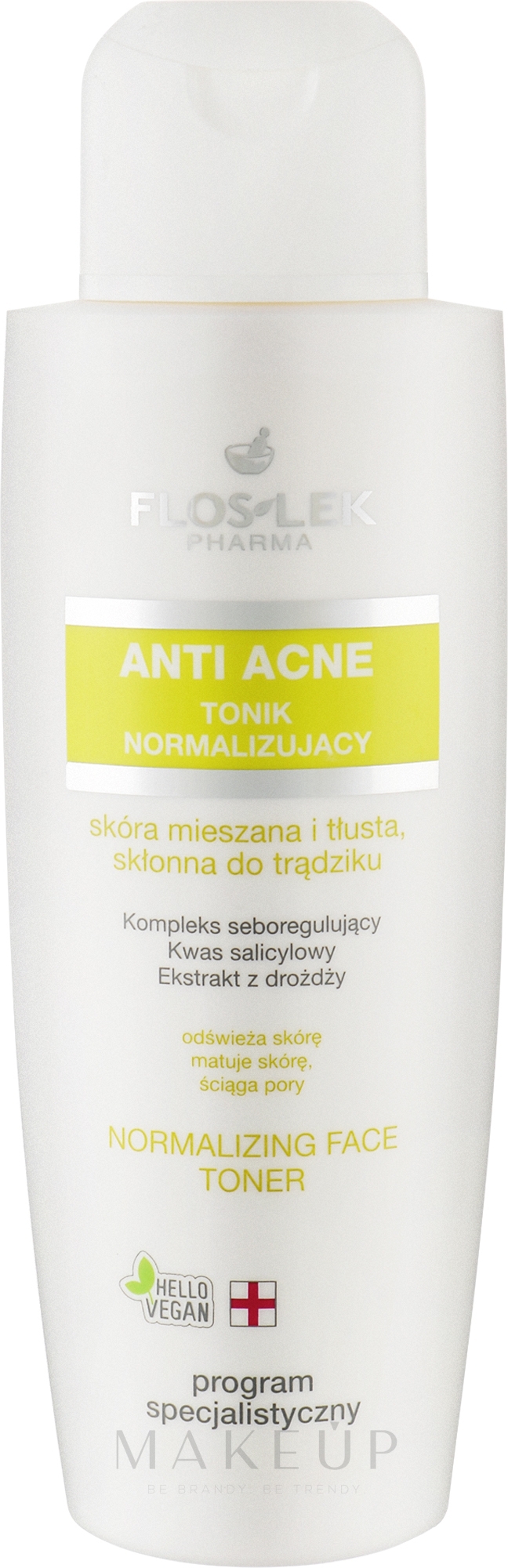 Seboregulierendes Gesichtstonikum für fettige, gemischte und zu Akne neigende Haut - Floslek Anti Acne Tonic — Bild 200 ml