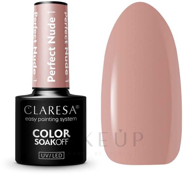 Gellack für Nägel - Claresa Perfect Nude Color Soak Off UV/LED — Bild 1