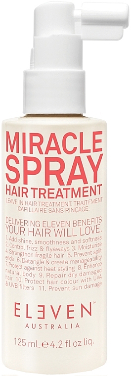 Regenerierende, stärkende und schützende Haarbehandlung ohne Ausspülen - Eleven Australia Miracle Spray Hair Treatment — Bild N1