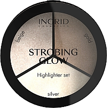 Düfte, Parfümerie und Kosmetik Highlighter-Palette mit Strobe-Effekt - Ingrid Cosmetics Strobing Glow Palette