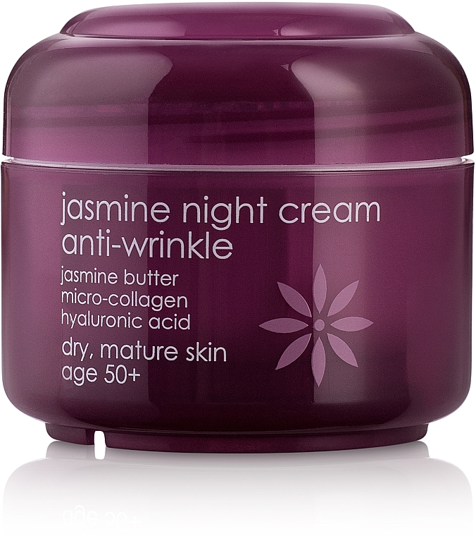 Anti-Falten Nachtcreme mit Jasminbutter, Kollagen und Hyaluronsäure - Ziaja Jasmine Night Cream Anti-Wrinkle — Bild N1