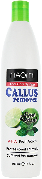Fußpeeling gegen Hühneraugen mit Limette und Minze - Naomi Foot Care System Lime and Mint Callus Remover 