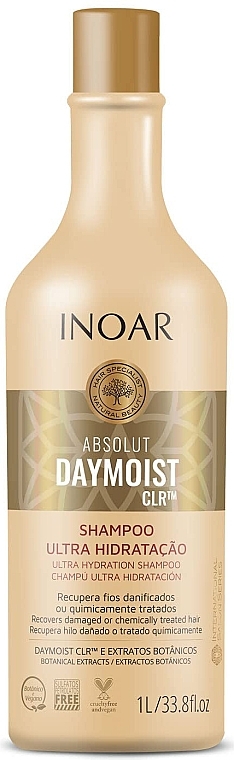 Feuchtigkeitsspendendes Haarshampoo - Inoar Absolut Daymoist CLR Ultra Moisturizing Shampoo — Bild N1