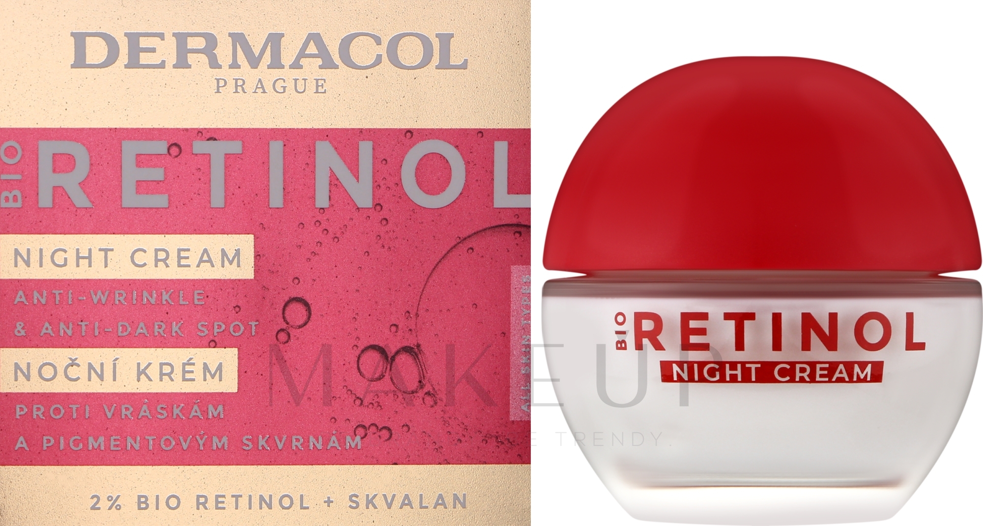 Nachtcreme für das Gesicht mit Retinol - Dermacol Bio Retinol Night Cream — Bild 50 ml