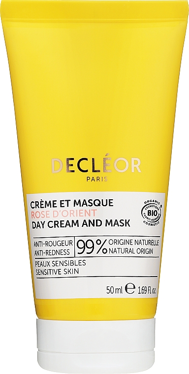 2in1 Beruhigende Crememaske für das Gesicht mit Rosenöl - Decleor Harmonie Calm Organic Soothing Comfort Cream & Mask 2in1 — Bild N1