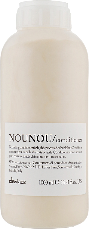 Pflegender Conditioner für sprödes und strapaziertes Haar mit Tomatenextrakt - Davines Nourishing Nounou Conditioner  — Bild N5