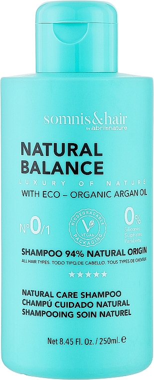 Haarshampoo mit 94% natürlichen Inhaltsstoffen  - Somnis & Hair Shampoo 94% Natural Origin  — Bild N1