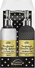 Düfte, Parfümerie und Kosmetik Geschenkset - Energy of Vitamins Perfumed Gold (sh/gel/300ml + b/lot/300ml)