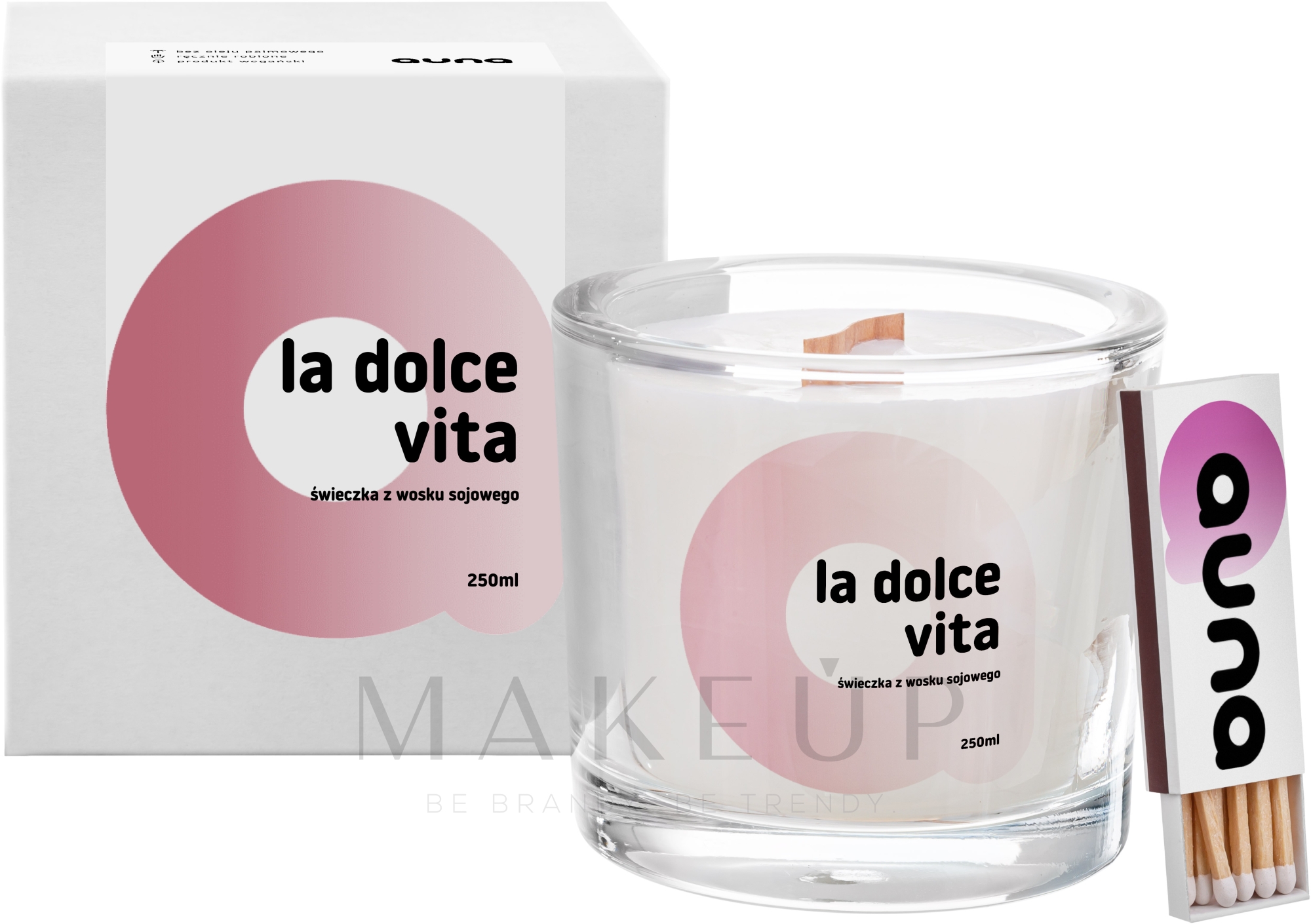 Soja-Duftkerze im Glas La Dolce Vita - Auna Soya Candle La Dolce Vita — Bild 250 ml