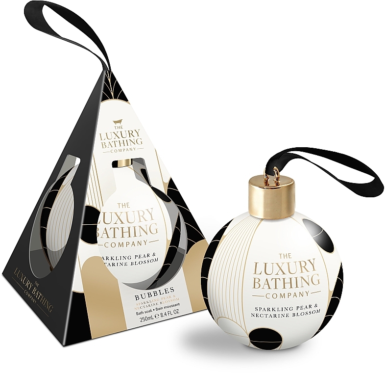 Badeschaum in Geschenkverpackung - Grace Cole The Luxury Bathing Sparkling Pear & Nectarin Blossom Bubbles — Bild N1