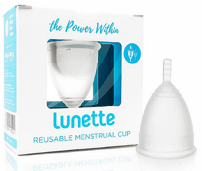 Menstruationstasse Modell 2 transparent - Lunette Reusable Menstrual Cup Clear Model 2 — Bild N1