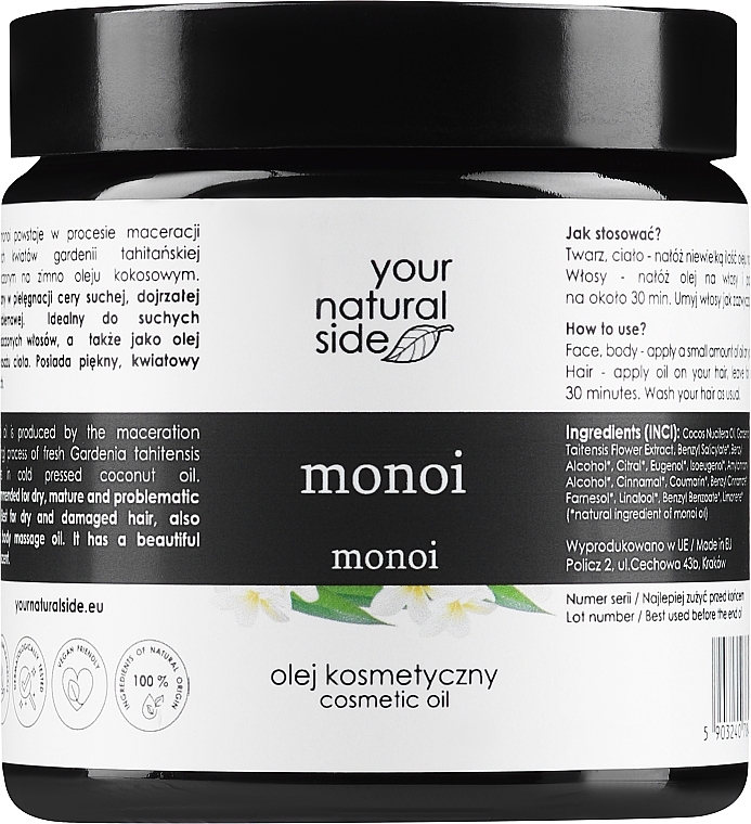 Körperöl - Your Natural Side Olej Monoi & Kokos — Bild N1