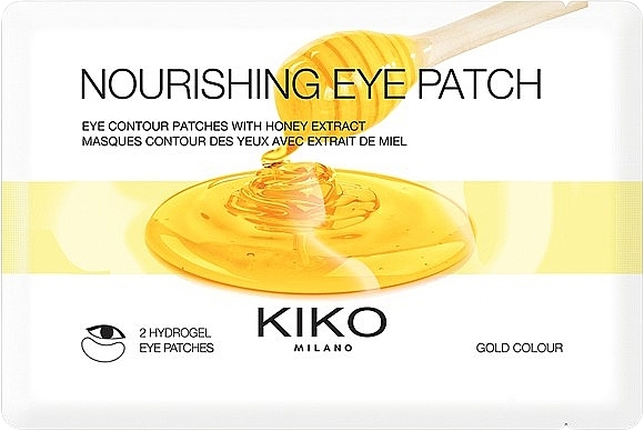 Feuchtigkeitsspendende Hydrogel-Augenpatches mit Honigextrakt - Kiko Milano Nourishing Eye Patch — Bild N1