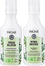 Düfte, Parfümerie und Kosmetik Haarpflegeset - Inoar Absolut Herbal Solution (Shampoo 250ml + Conditioner 250ml)