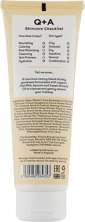 Gesichtsreiniger - Q+A Oat Milk Cream Cleanser — Bild N2