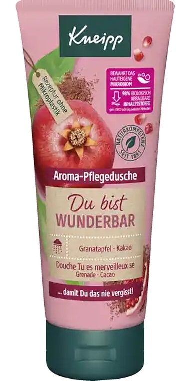 Duschgel mit Granatapfel- und Kakaoextrakten - Kneipp Aroma Body Wash You Are Wonderful — Bild N1