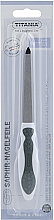 Düfte, Parfümerie und Kosmetik Saphir-Nagelfeile 17 cm grau - Titania Softtouch