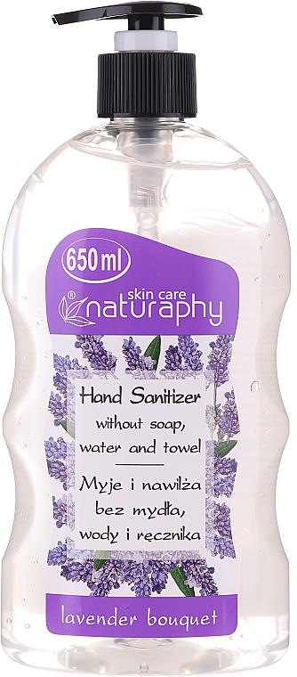 Antibakterielles Handgel mit Alkohol und Lavendelduft - Naturaphy Alcohol Hand Sanitizer With Lavender Fragrance