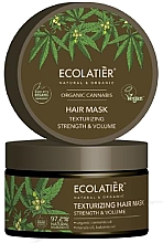 Düfte, Parfümerie und Kosmetik Stärkende und texturierende Haarmaske - Ecolatier Organic Cannabis Hair Mask