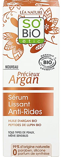 Anti-Falten-Glättungsserum mit Arganöl - So’Bio Etic Smoothing Anti-Wrinkle Serum — Bild N1
