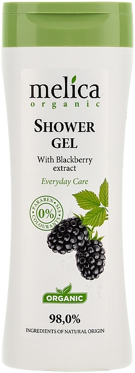 GESCHENK! Duschgel mit Brombeerextrakt - Melica Organic Shower Gel — Bild N1