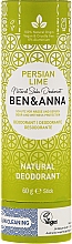 Düfte, Parfümerie und Kosmetik Natürlicher Soda Deostick Persian Lime - Ben & Anna Natural Soda Deodorant Paper Tube Persian Lime