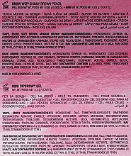 Make-up Set (Augenbrauengel 2.5ml + Augenbrauenstift 0.85g + Augenbrauenstift 0.03g) - Anastasia Beverly Hills Defined & Volumized Brow Kit Medium Brown  — Bild N3
