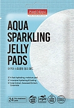 Feuchtigkeitsspendende Reinigungspads für das Gesicht  - Purederm Aqua Sparkling Jelly Pad	 — Bild N1