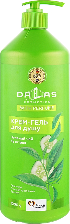 Duschcreme-Gel Grüner Tee und Gurke - Dalas Cosmetics — Bild N3