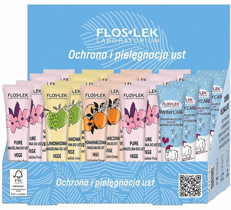 Set - Floslek Vege Lip Vaseline Mix Set (vaseline/20x10g)  — Bild N1