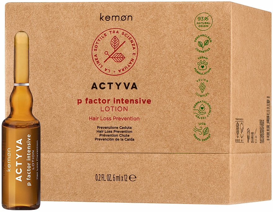 Lotion gegen Haarausfall - Kemon Actyva P-Factor Intensive Lotion Hair Loss Prevention — Bild N1