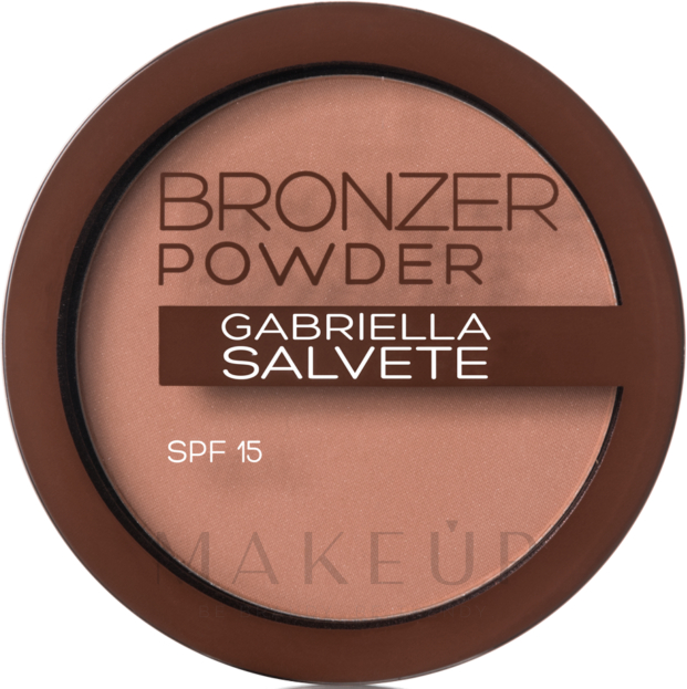 Bronzing-Puder mit Hyaluronsäure und LSF 15 - Gabriella Salvete Bronzer Powder SPF 15 — Foto 02