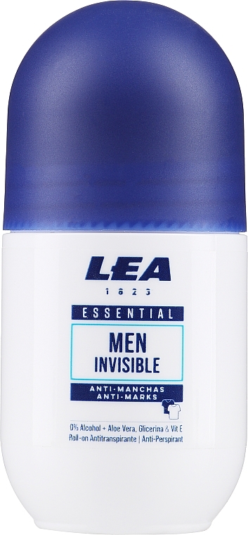 Deo Roll-on Antitranspirant - Lea Essential Men Invisible Anti-perspirant  — Bild N1