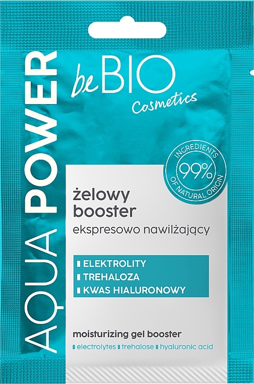 Feuchtigkeitsspendender Gel-Booster für das Gesicht - BeBio Aqua Power Moisturizing Gel Booster — Bild N1