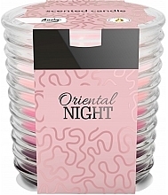 Duftkerze in einem gerippten Glas - Bispol Scented Candle Oriental Night — Bild N1