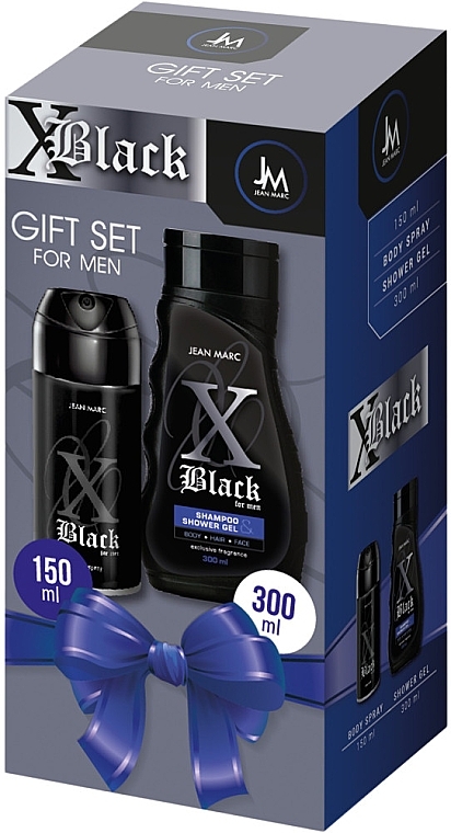 Set - Jean Marc X Black (deo/150ml + gel/300ml) — Bild N1