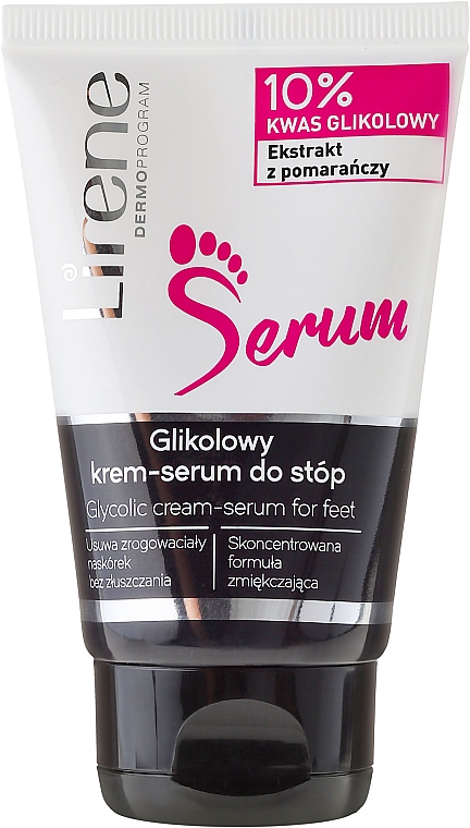 Fußcreme-Serum mit Glykolsäure - Lirene Glycolic Cream-Serum For Feet