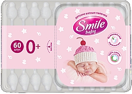 Düfte, Parfümerie und Kosmetik Wattestäbchen für Kinder mit Begrenzer 60 St. - Smile Ukraine