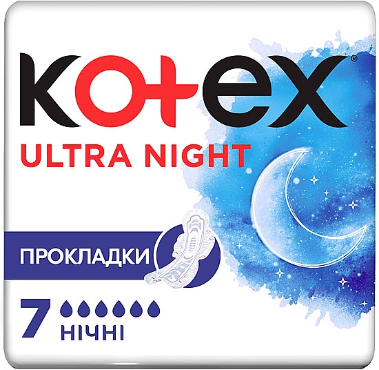 Damenbinden 7 St. - Kotex Ultra Dry&Soft Night — Bild N1