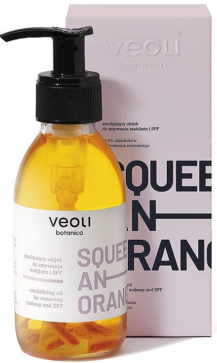 Reinigungsöl mit Orange - Veoli Botanica Squeeze An Orange 2-In-1 Makeup Cleansing Oil With Sweet Orange — Bild N1