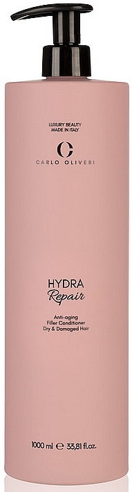 Anti-Aging-Conditioner für trockenes und strapaziertes Haar - Carlo Oliveri Hydra Repair Anti-Aging Filler Conditioner Dry & Damaged Hair — Bild N2