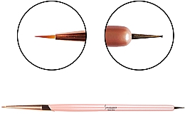Doppelseitiger Nageldesign-Pinsel - Sincero Salon Double Use Brush — Bild N3