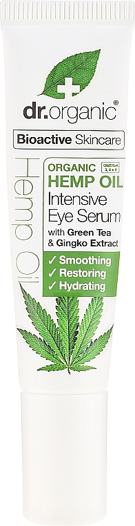 Intensives Augenserum mit Hanföl - Dr. Organic Bioactive Skincare Hemp Oil Intensive Eye Serum — Bild N2