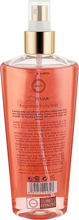 Armaf Le Femme Body Spray - Körperspray — Bild N2