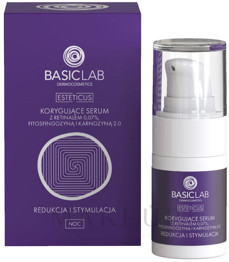 Korrektur-Serum für das Gesicht - BasicLab Dermocosmetics Esteticus — Bild 15 ml