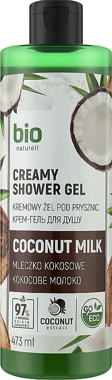 Duschcreme-Gel mit Kokosnussmilch - Bio Naturell Creamy Shower Gel — Bild N1