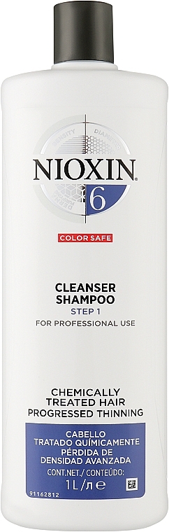 Reinigungsshampoo für behandeltes Haar - Nioxin Thinning Hair System 6 Cleanser Shampoo — Bild N2