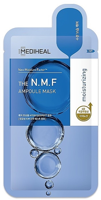 Tuchmaske für das Gesicht mit feuchtigkeitsspendender Wirkung - Mediheal The N.M.F Moisturizing Ampoule Mask — Bild N1